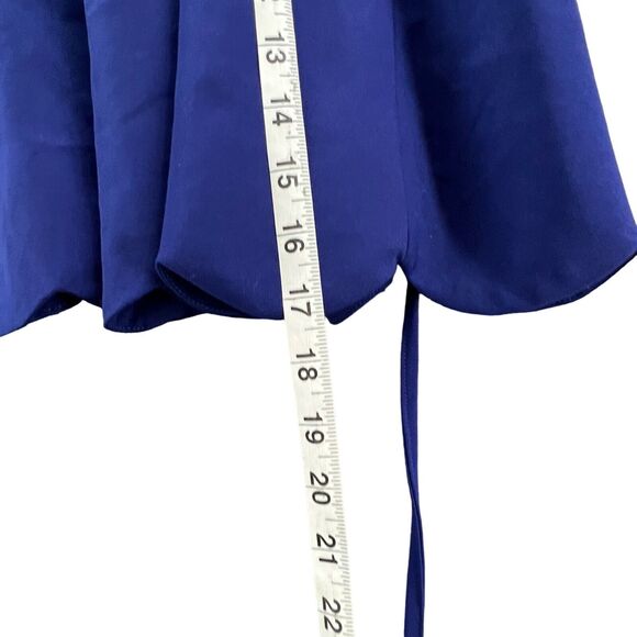 Lulus Play On Curves Dress Women S Blue Backless Fit Flare Skater Feminine Party - Picture 9 of 14